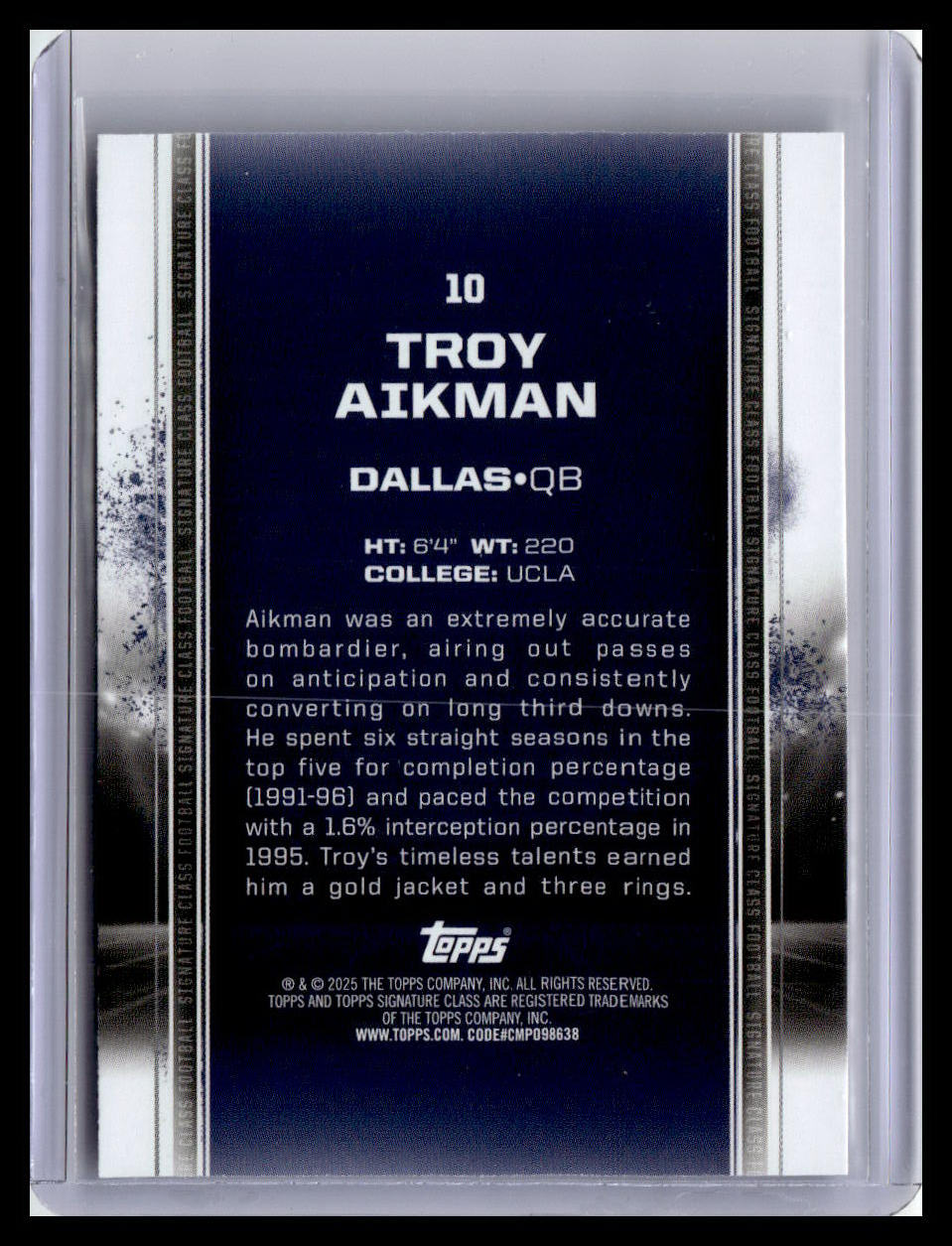 2024 Topps Signature Class - Bronze #10 Troy Aikman