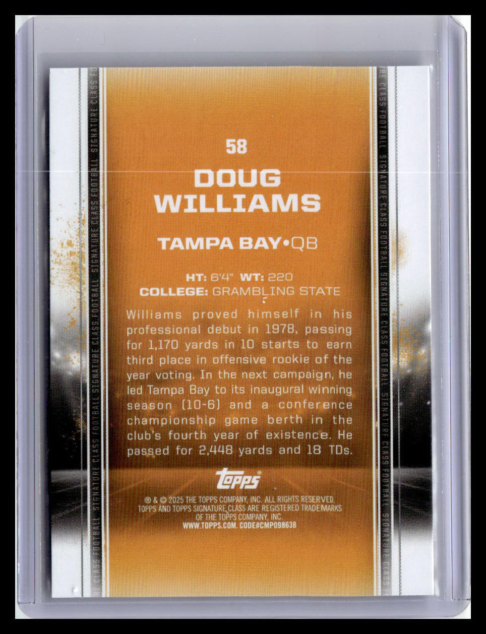 2024 Topps Signature Class #58 Doug Williams
