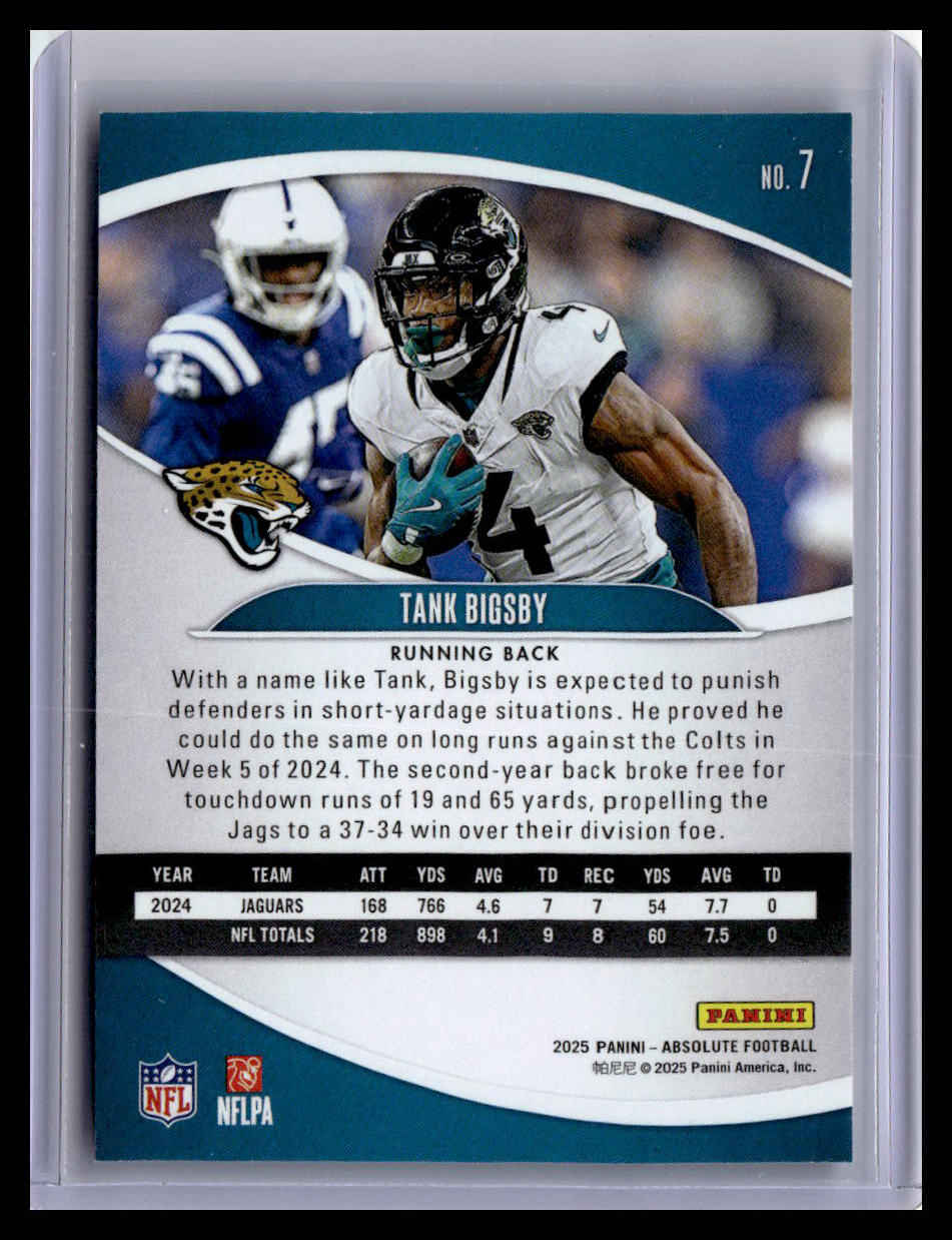 2025 Panini Absolute #7 Tank Bigsby Retail