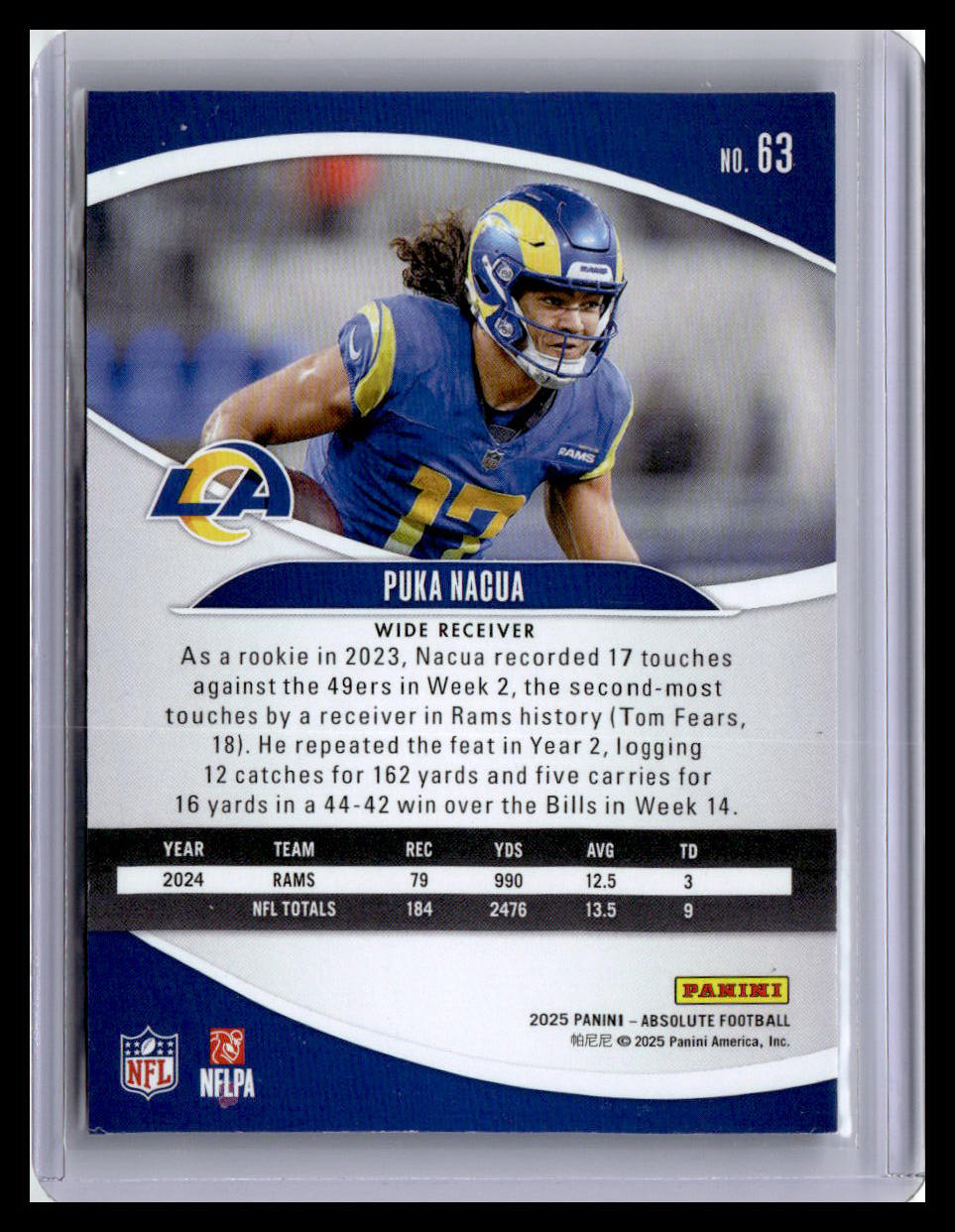 2025 Panini Absolute #63 Puka Nacua Retail