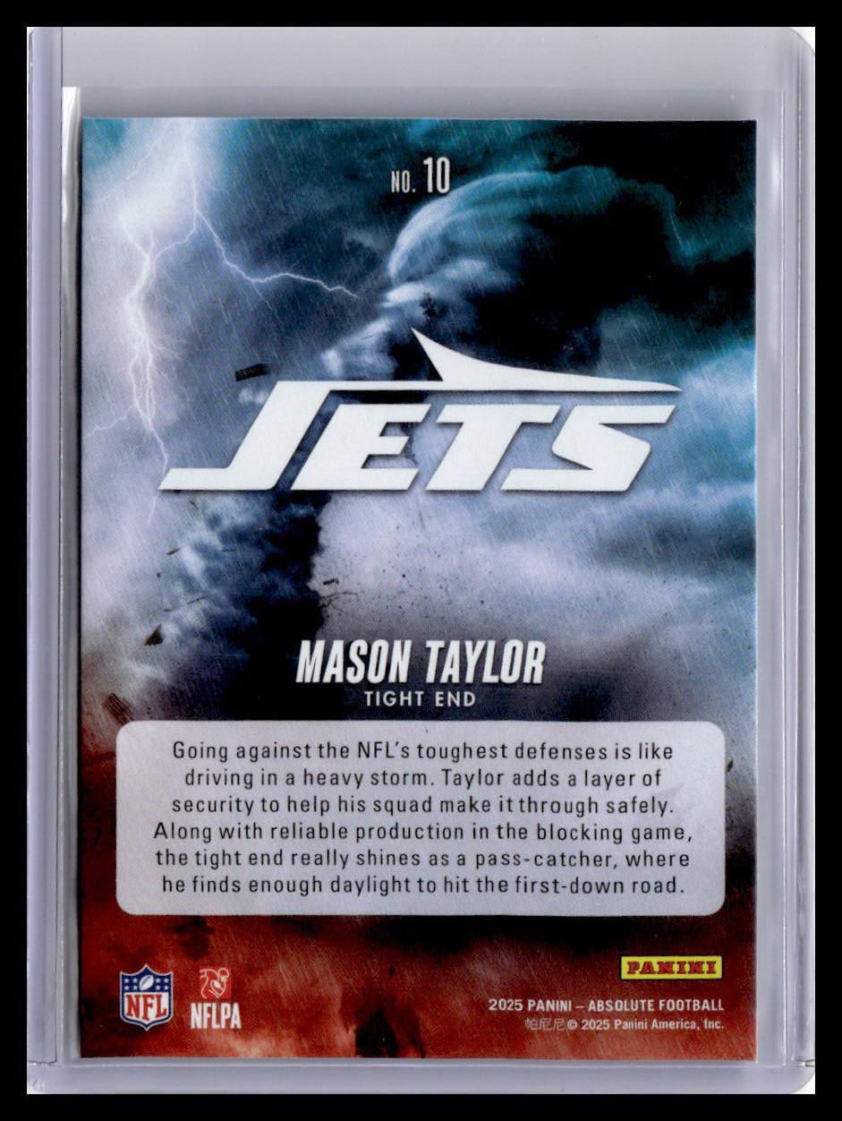 2025 Panini Absolute #10 Mason Taylor By Storm