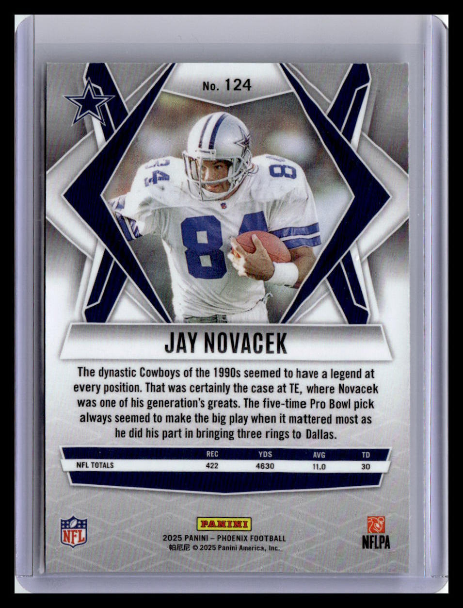 2025 Panini Phoenix #124 Jay Novacek