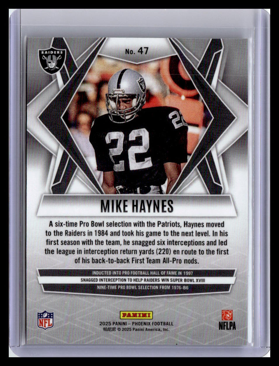 2025 Panini Phoenix #47 Mike Haynes