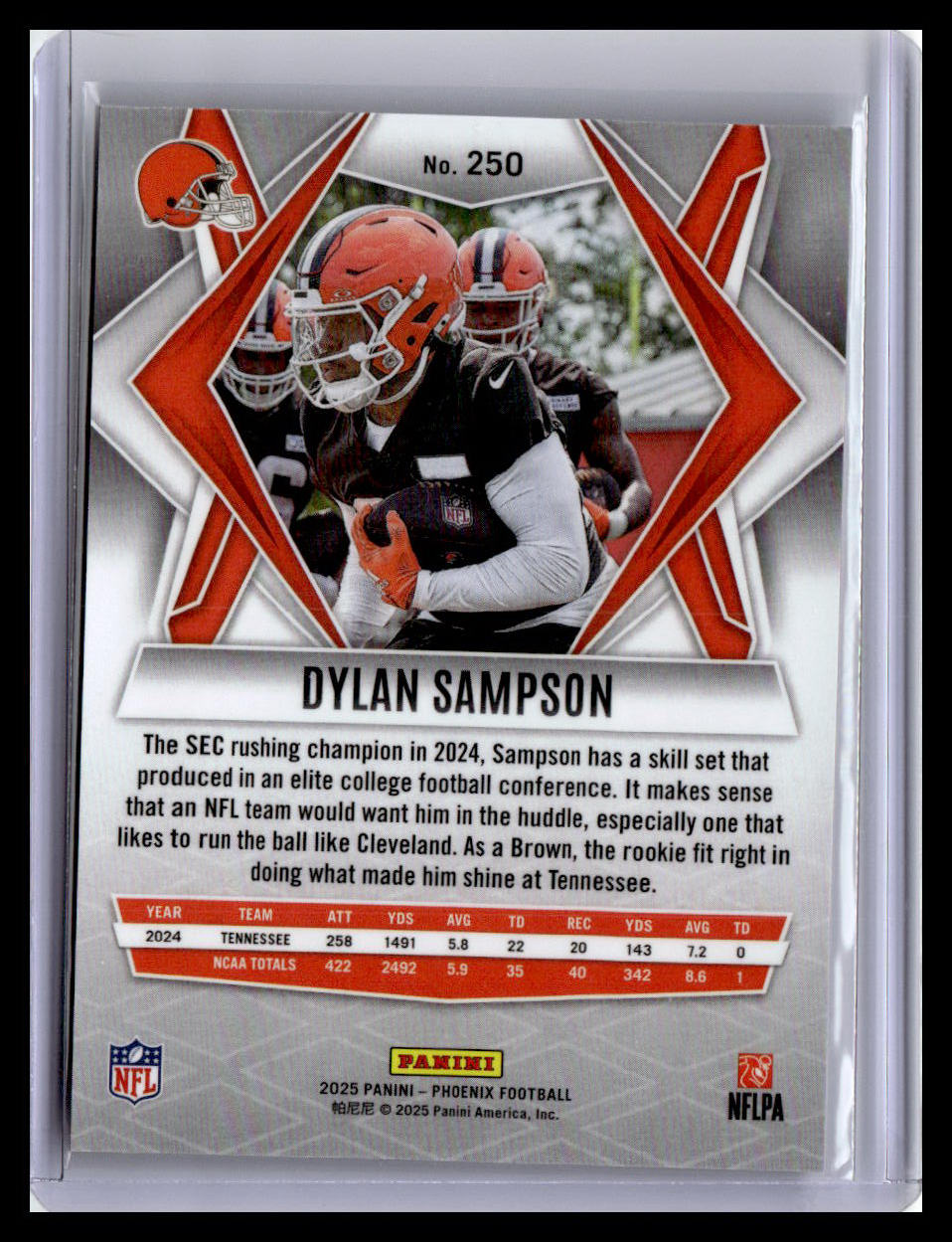 2025 Panini Phoenix #250 Dylan Sampson (RC)