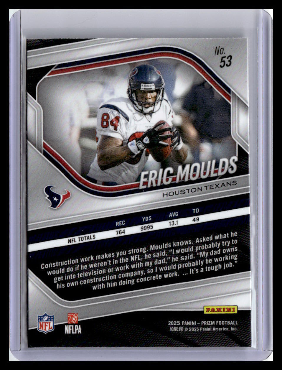 2025 Panini Prizm #53 Eric Moulds