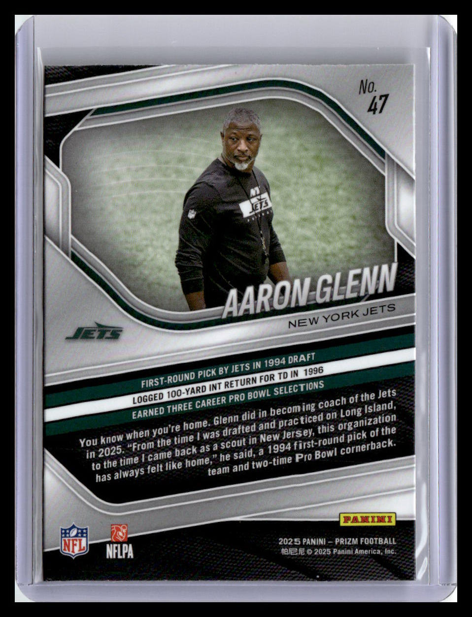 2025 Panini Prizm #47 Aaron Glenn