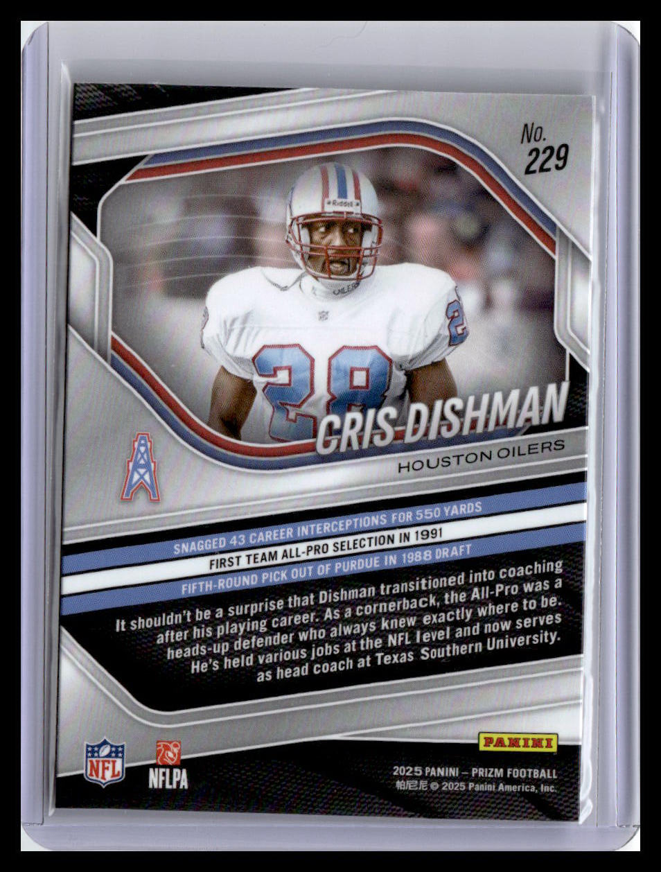 2025 Panini Prizm #229 Cris Dishman
