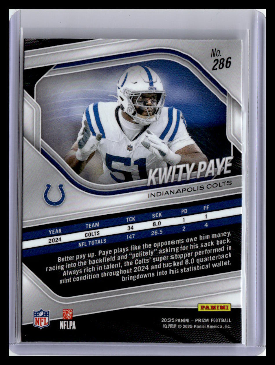 2025 Panini Prizm #286 Kwity Paye