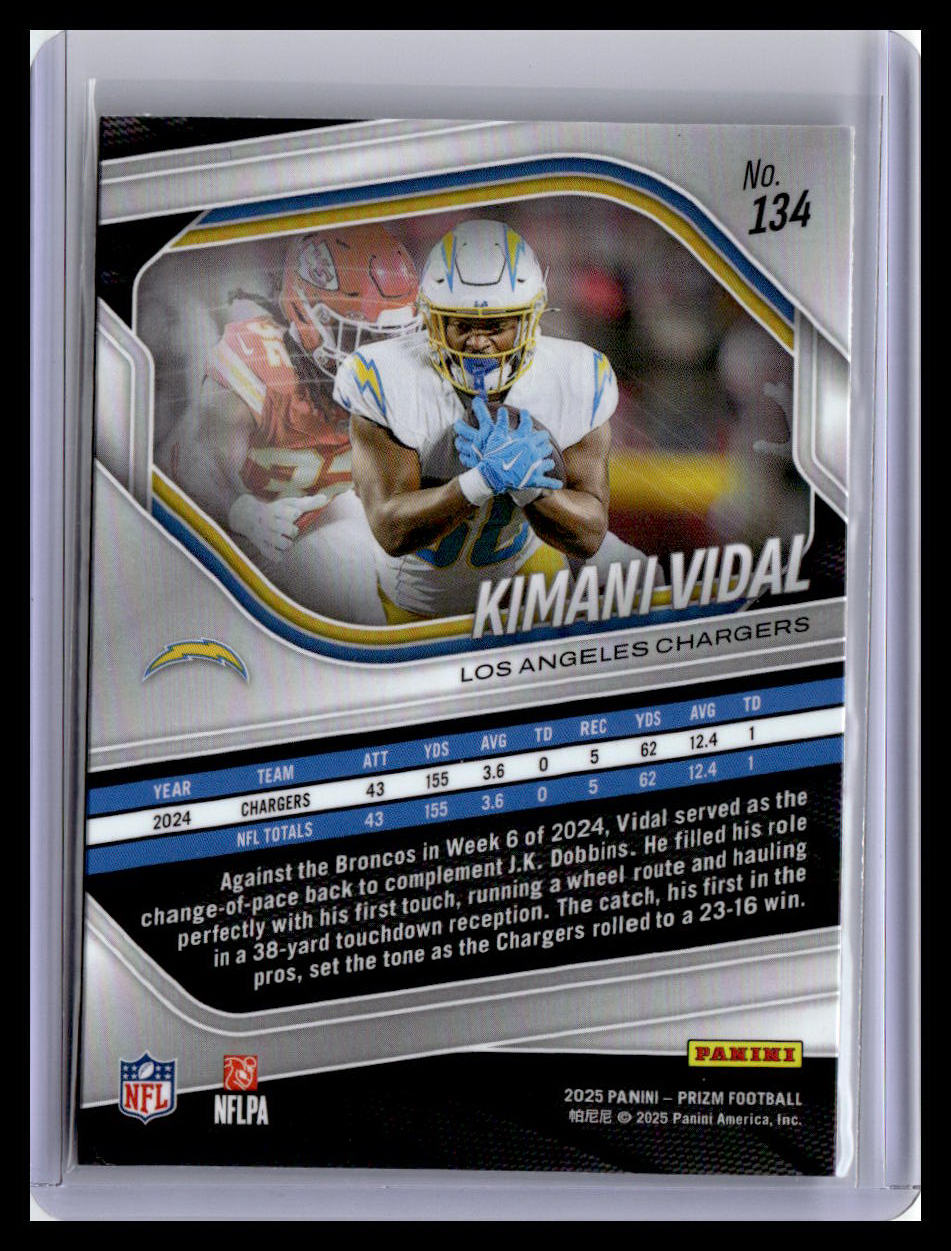 2025 Panini Prizm #134 Kimani Vidal