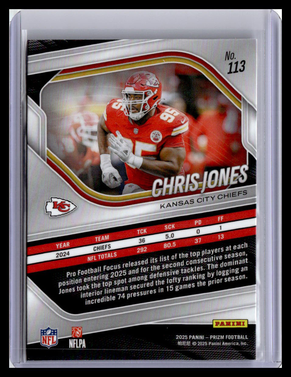 2025 Panini Prizm #113 Chris Jones