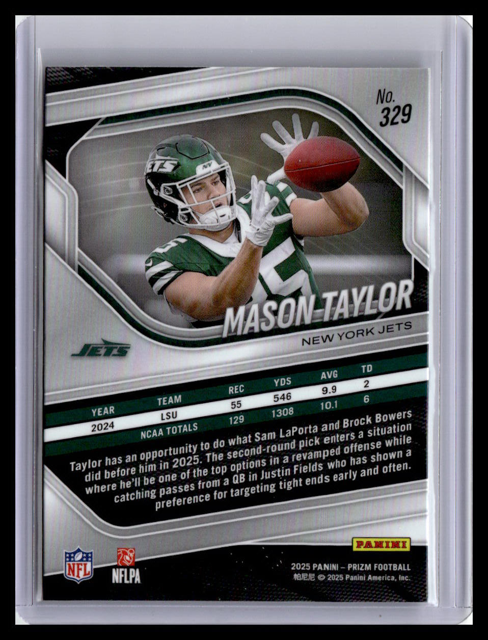 2025 Panini Prizm #329 Mason Taylor