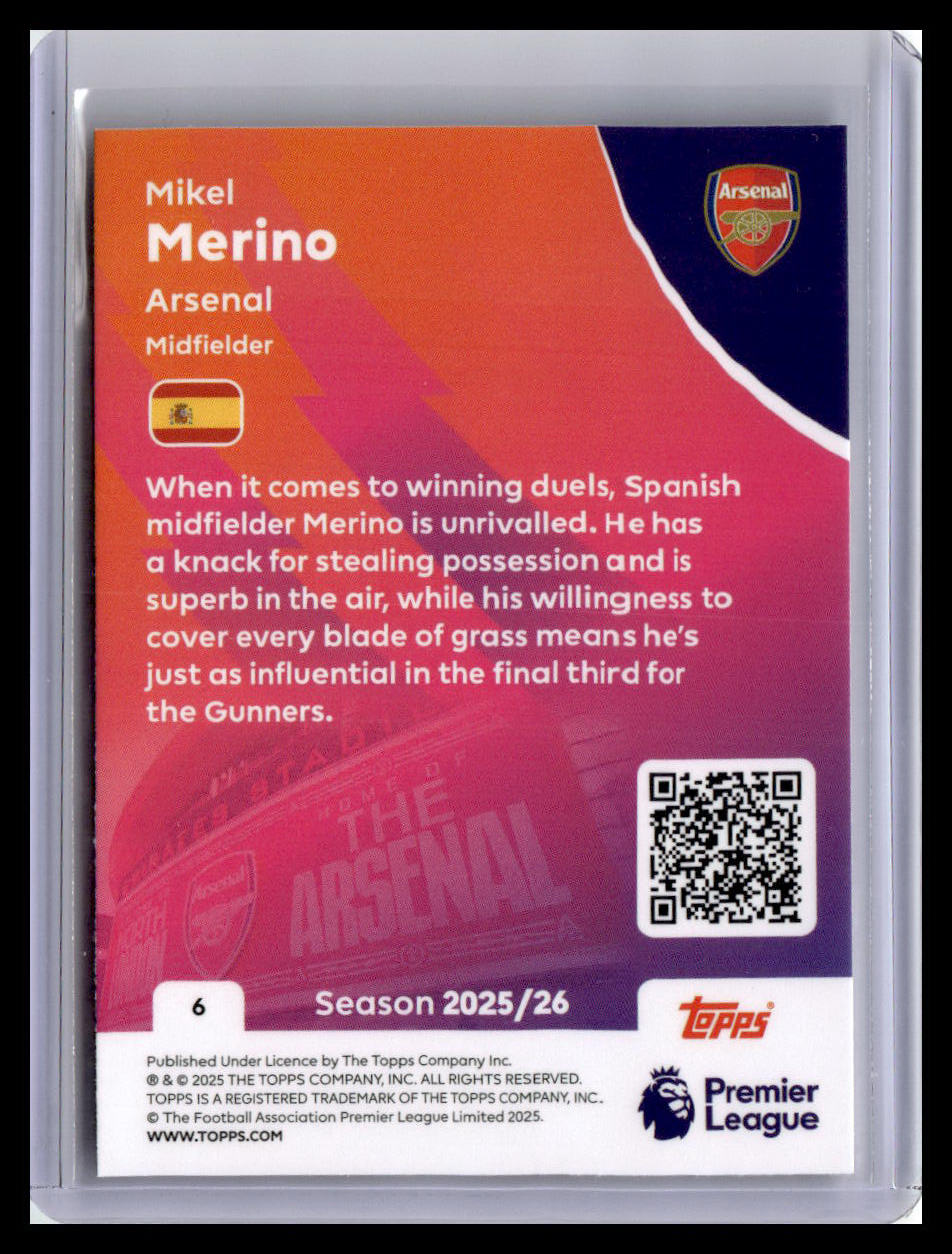 2025-26 Topps Premier League #6 Mikel Merino
