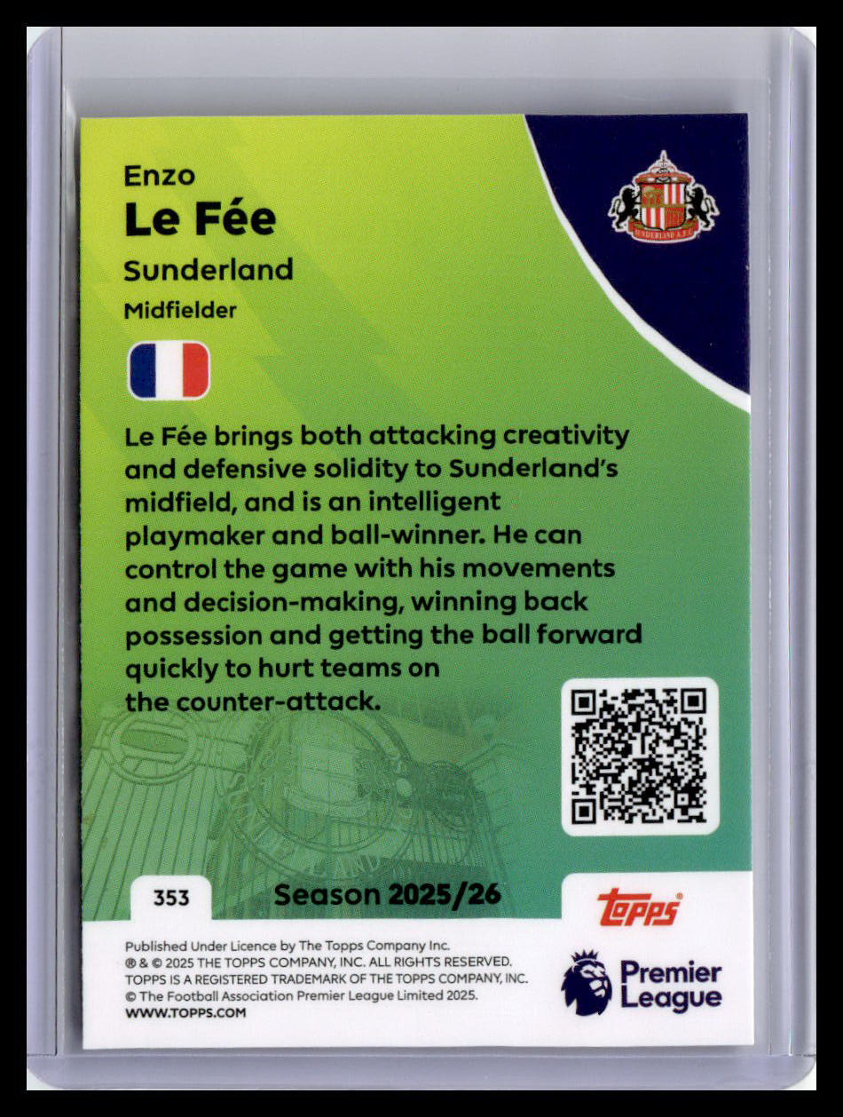 2025-26 Topps Premier League #353 Enzo Le Fée