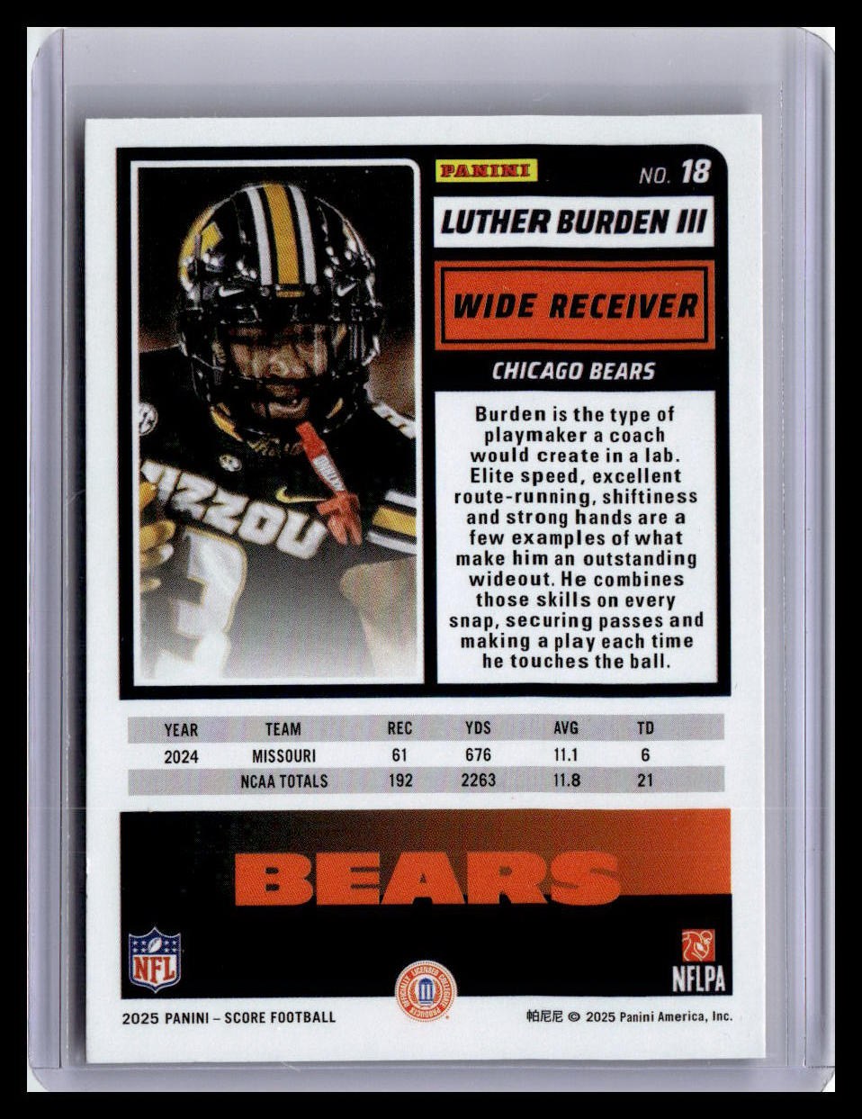 2025 Score-A-Treat #18 Luther Burden III