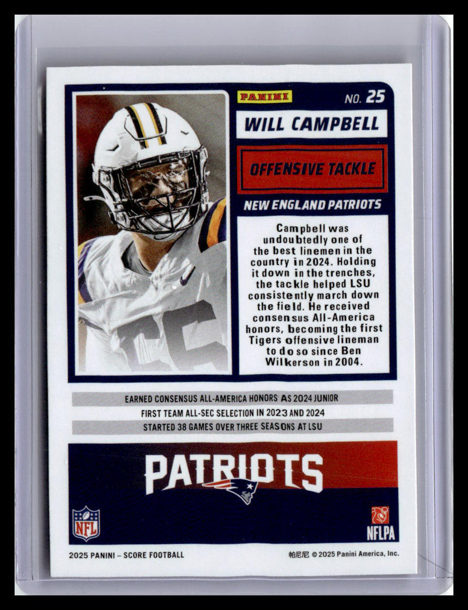 2025 Score-A-Treat #25 Will Campbell