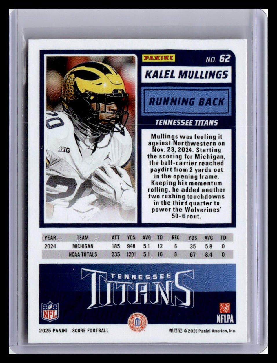 2025 Score-A-Treat #62 Kalel Mullings