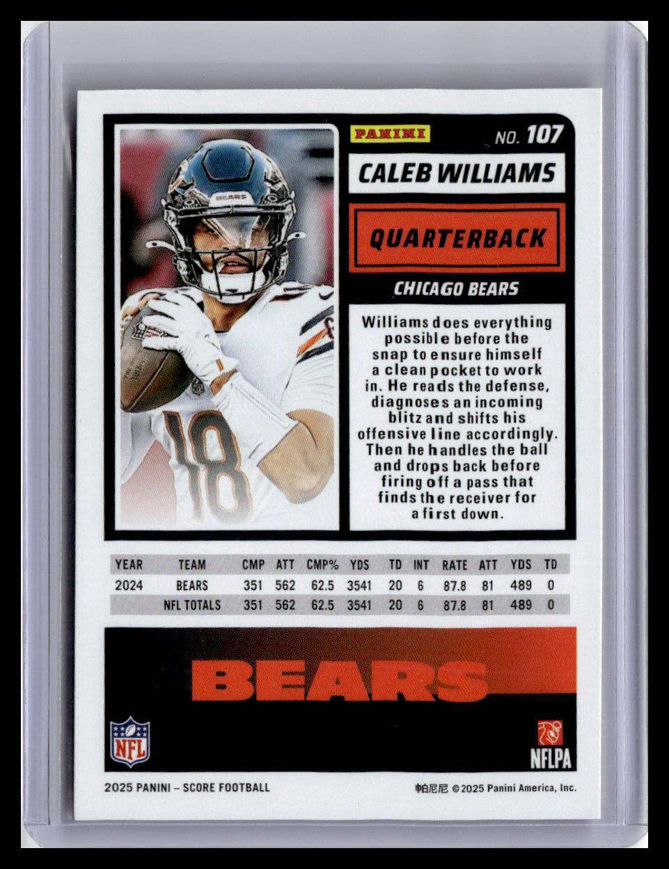2025 Score-A-Treat #107 Caleb Williams