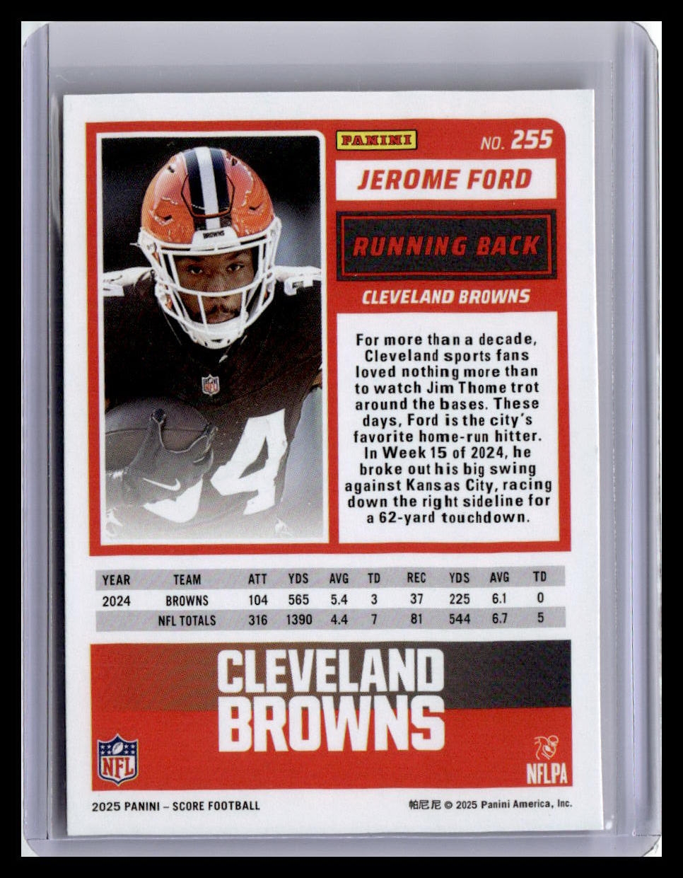 2025 Score-A-Treat #255 Jerome Ford