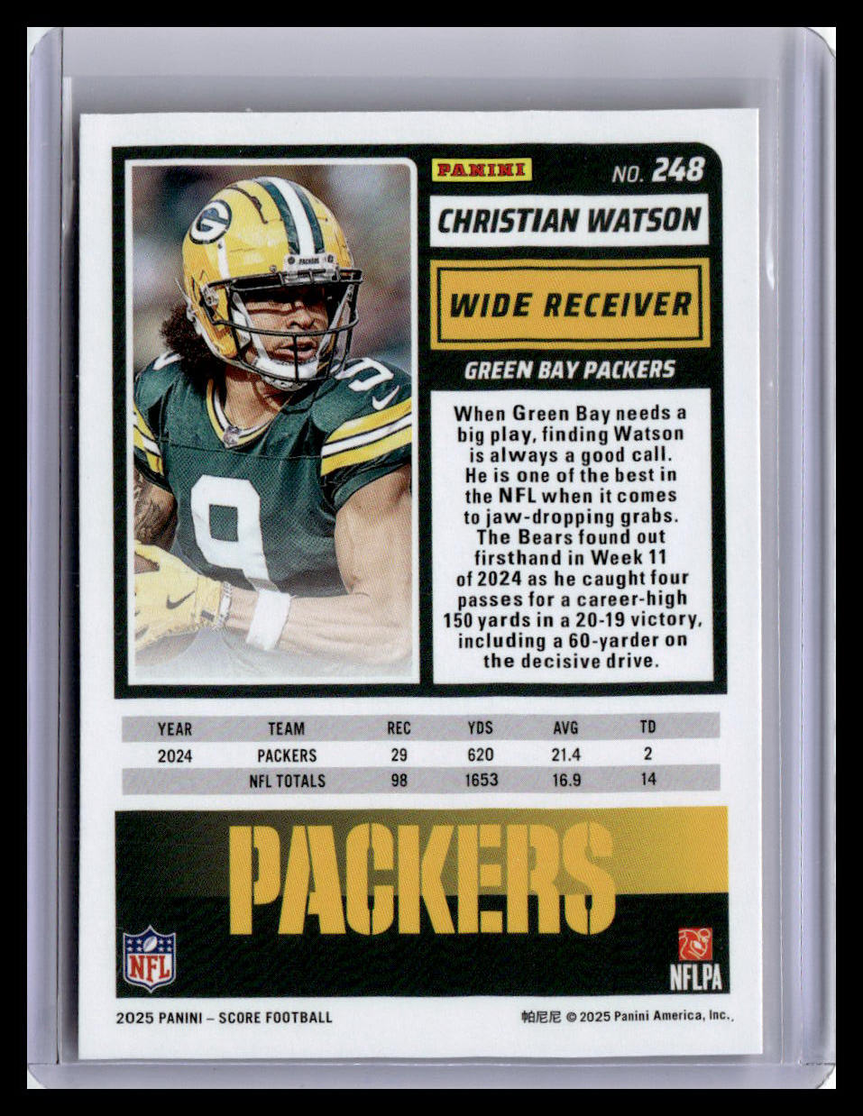 2025 Score-A-Treat #248 Christian Watson
