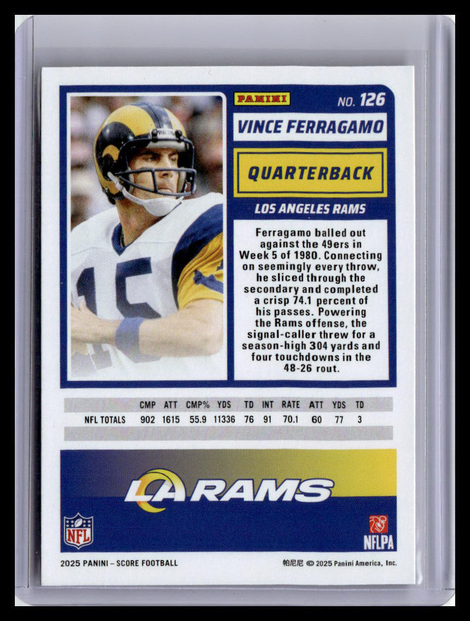 2025 Score-A-Treat #126 Vince Ferragamo