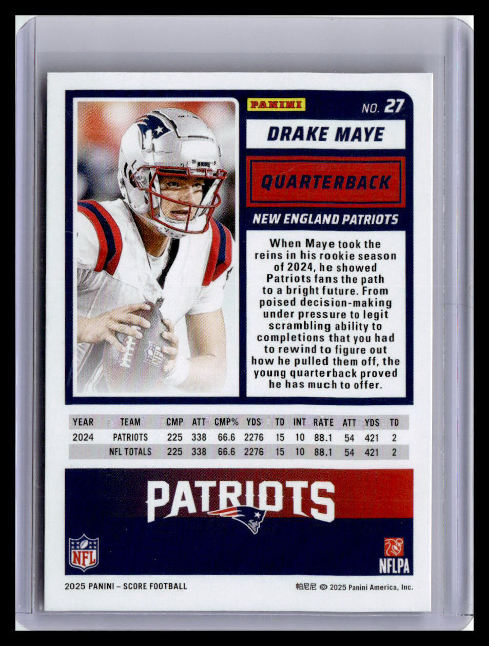 2025 Score-A-Treat #27 Drake Maye