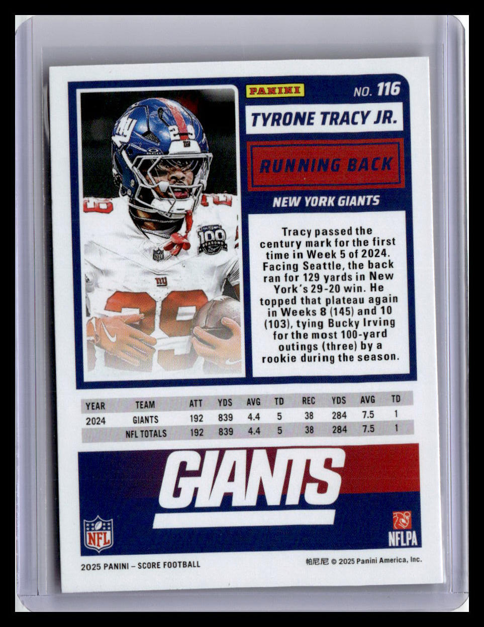 2025 Score-A-Treat #116 Tyrone Tracy Jr.