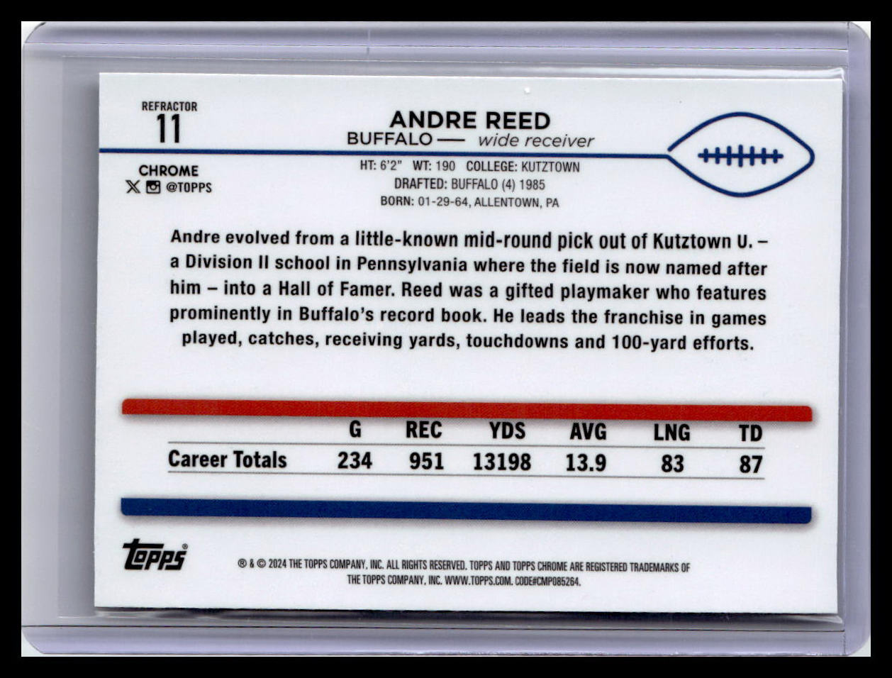 2024 Topps Chrome #11 Andre Reed