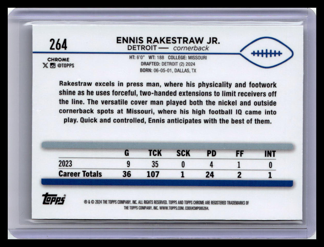 2024 Topps Chrome #264 Ennis Rakestraw Jr.