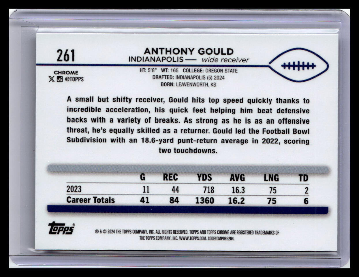 2024 Topps Chrome #261 Anthony Gould