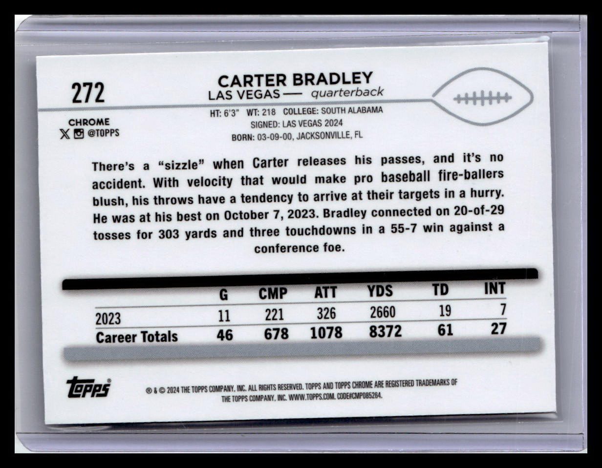 2024 Topps Chrome #272 Carter Bradley