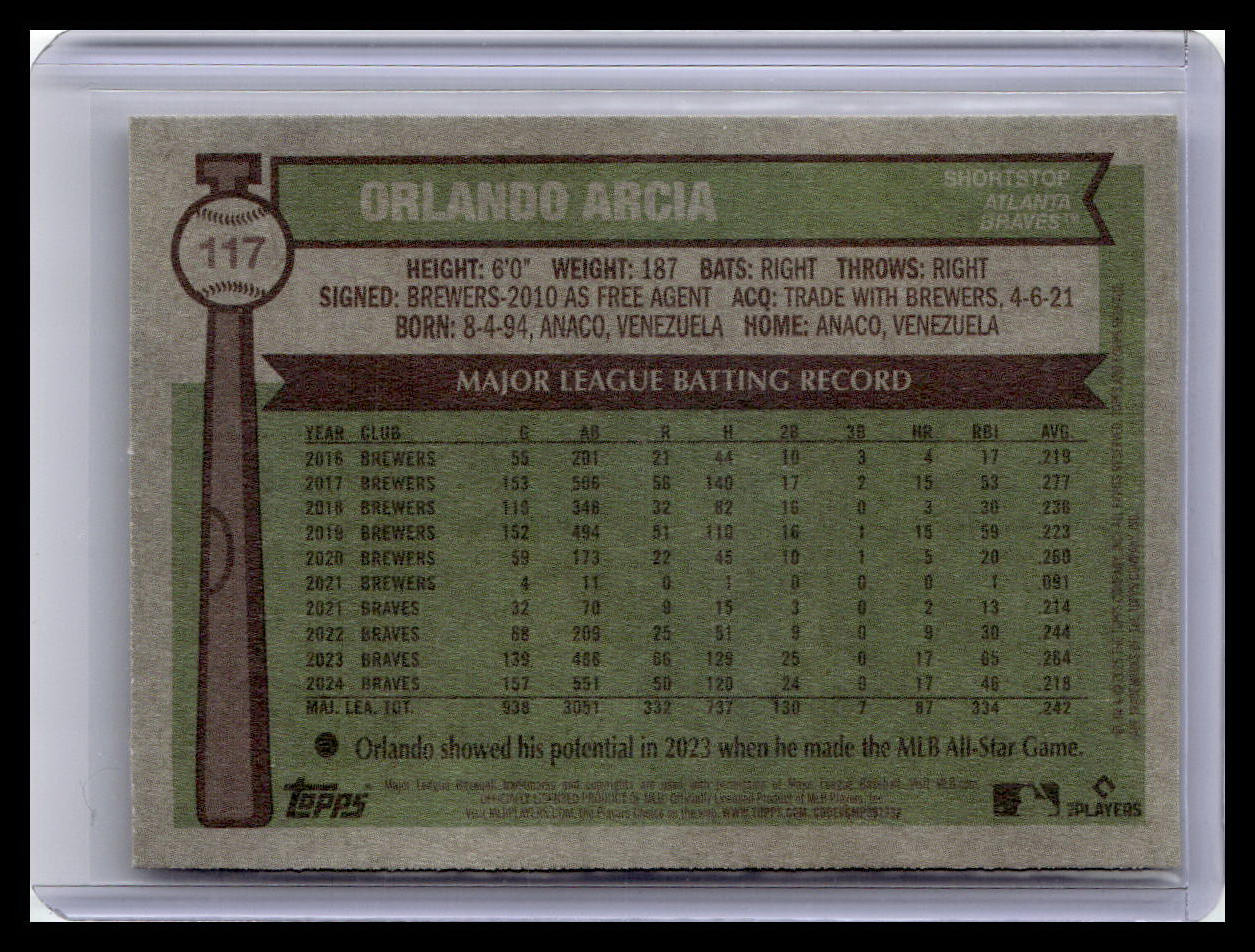 2025 Topps Heritage #117 Orlando Arcia
