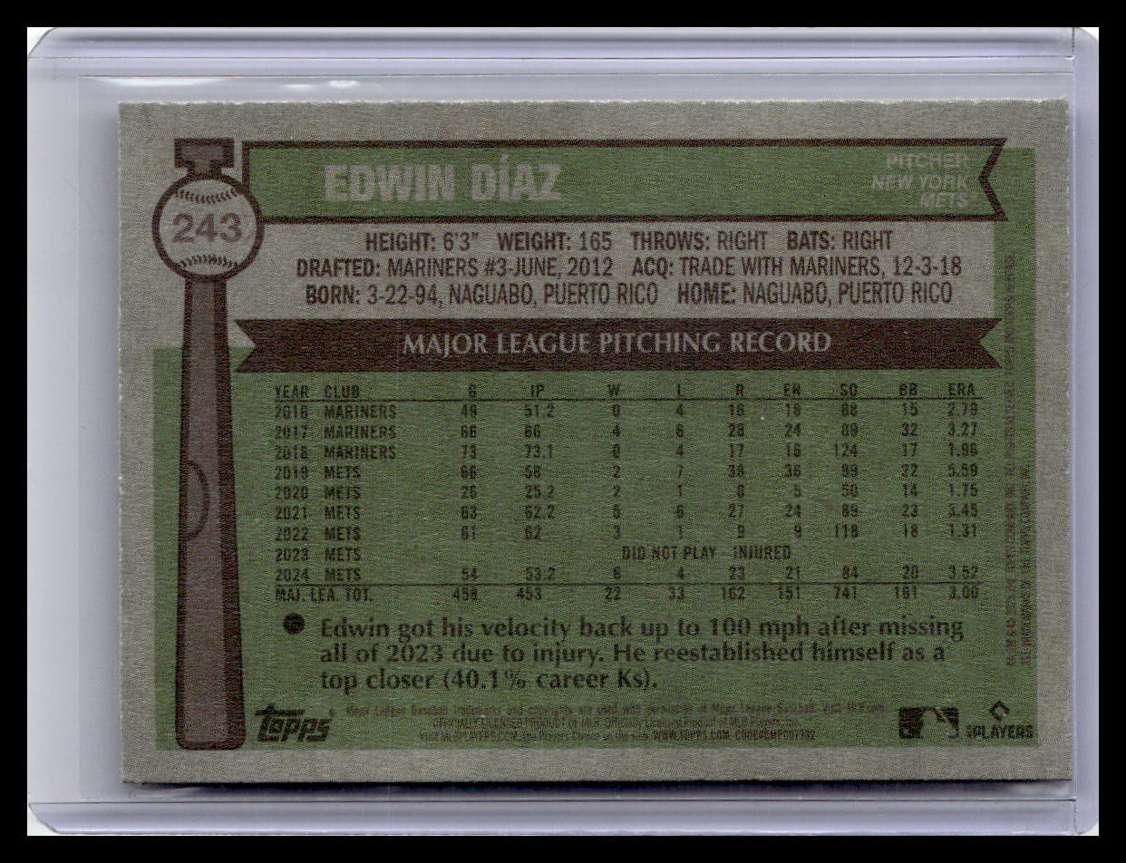 2025 Topps Heritage #243 Edwin Díaz