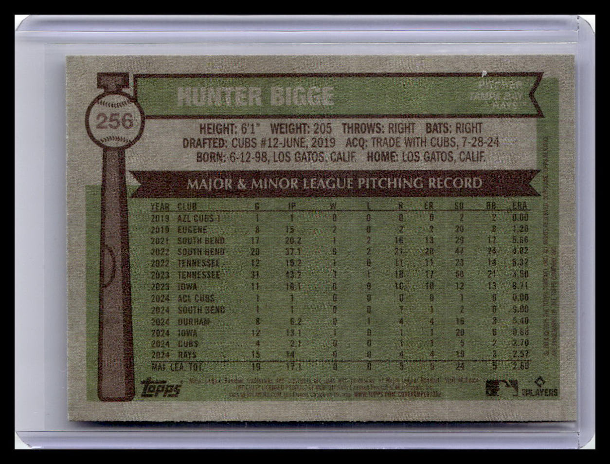 2025 Topps Heritage #256 Hunter Bigge