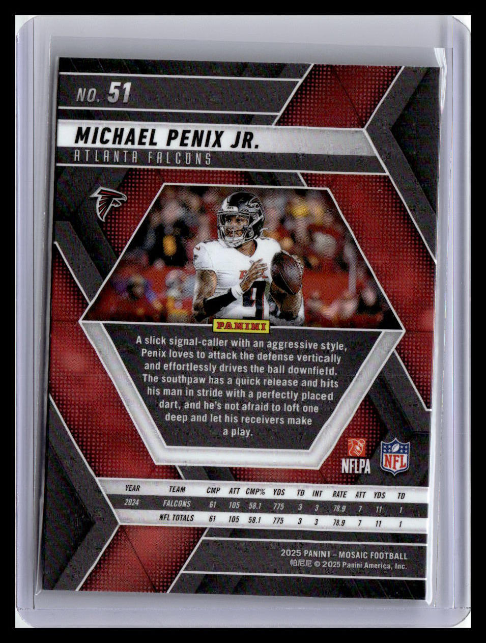 2025 Panini Mosaic #51 Michael Penix Jr.