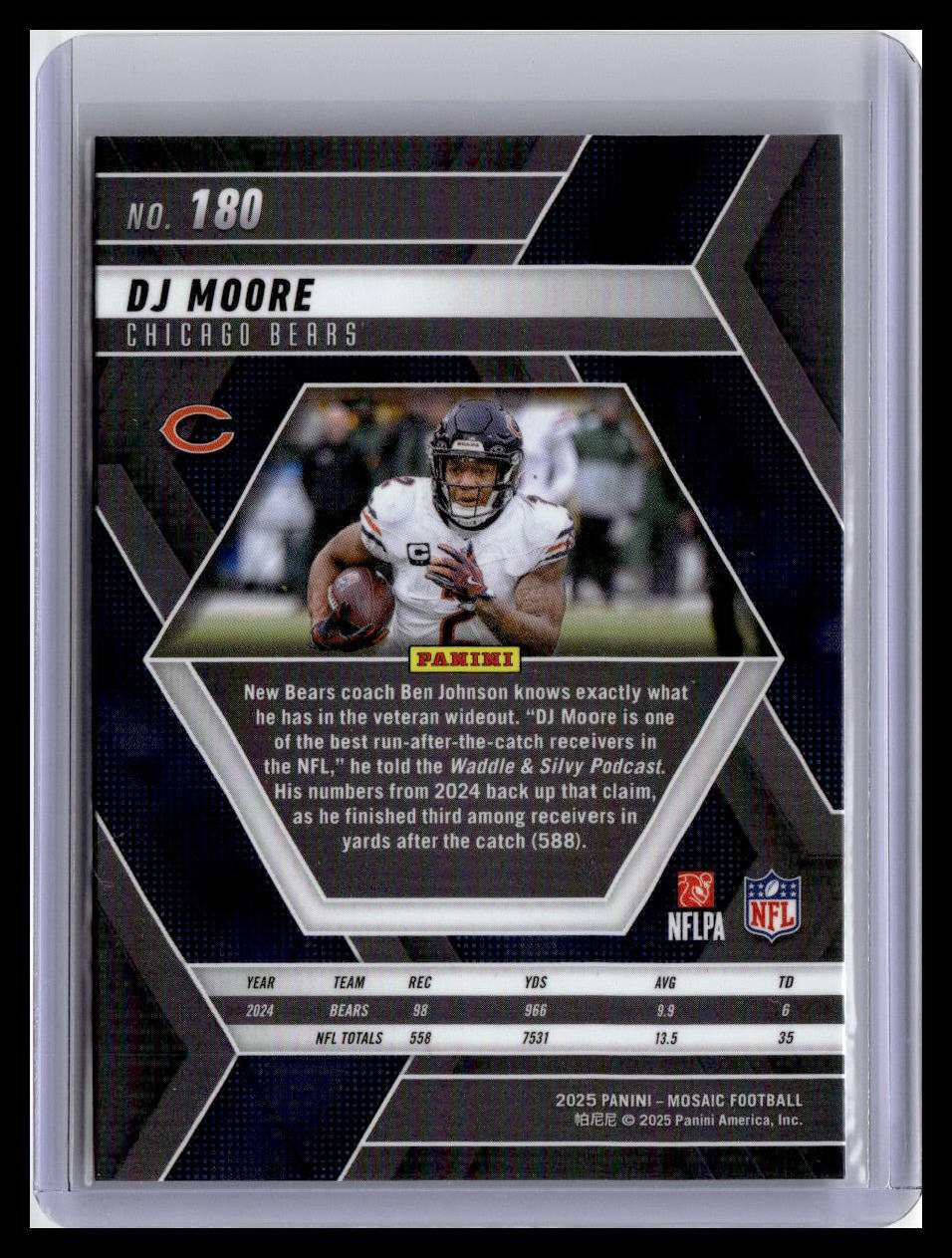 2025 Panini Mosaic #180 DJ Moore