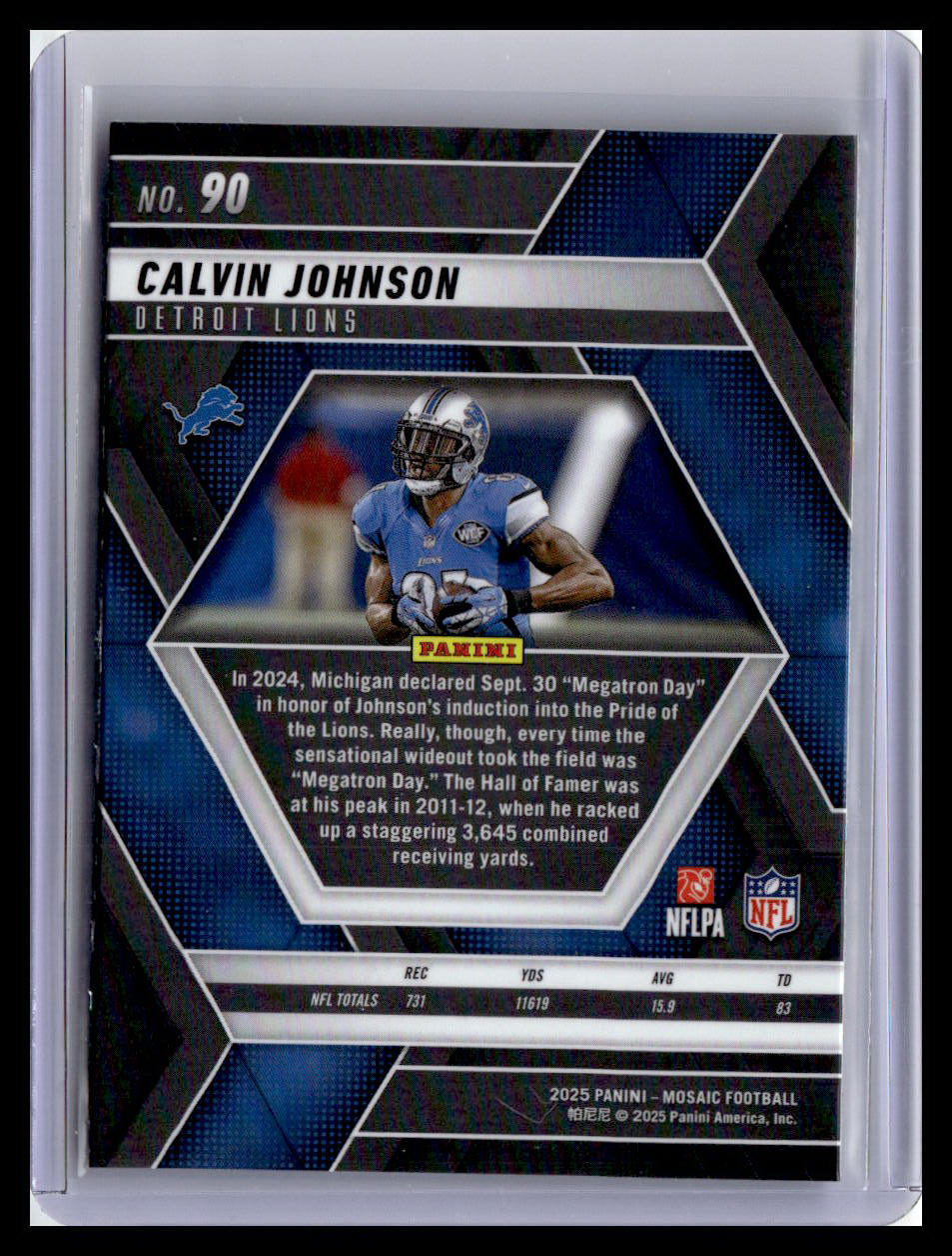 2025 Panini Mosaic #90 Calvin Johnson