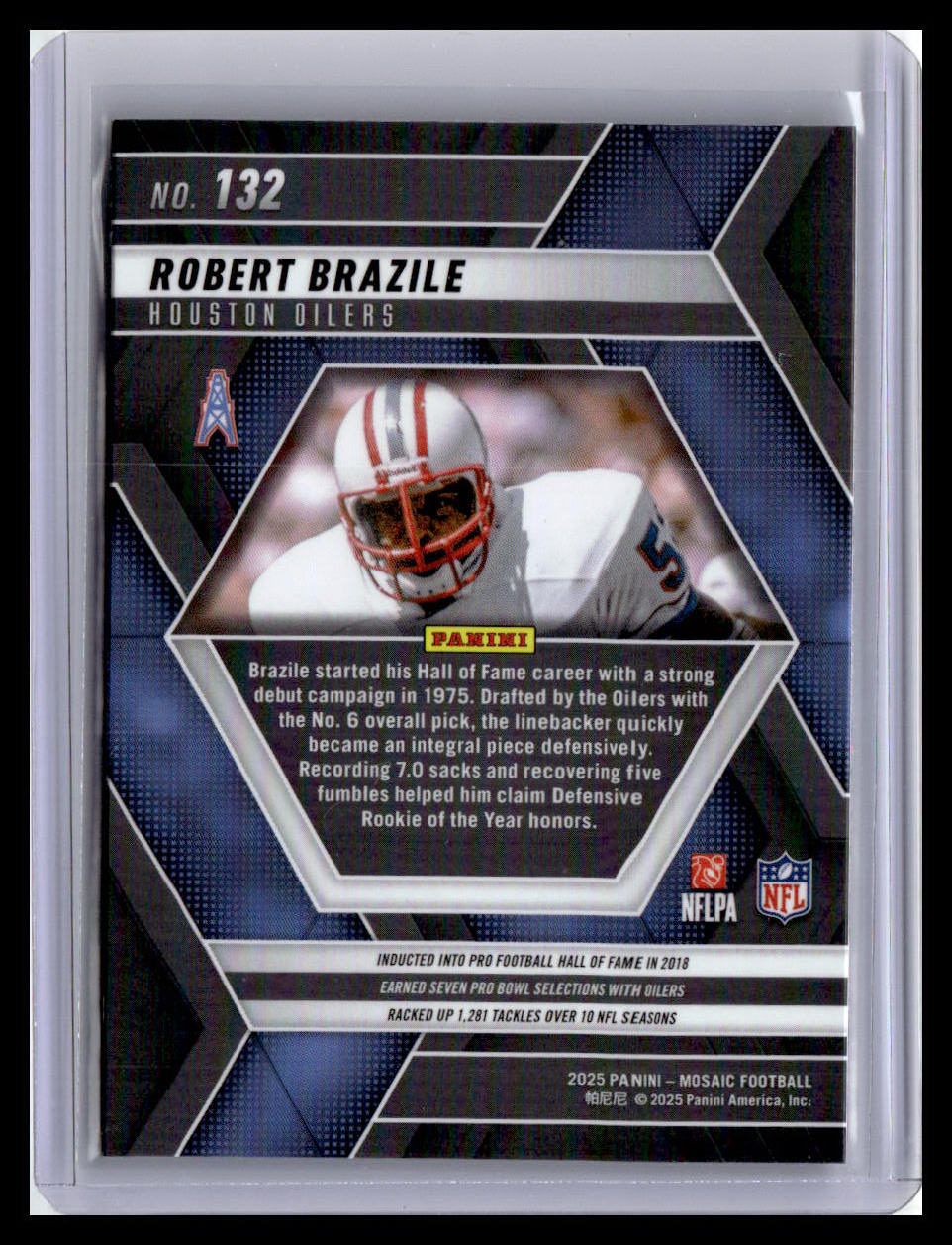 2025 Panini Mosaic #132 Robert Brazile