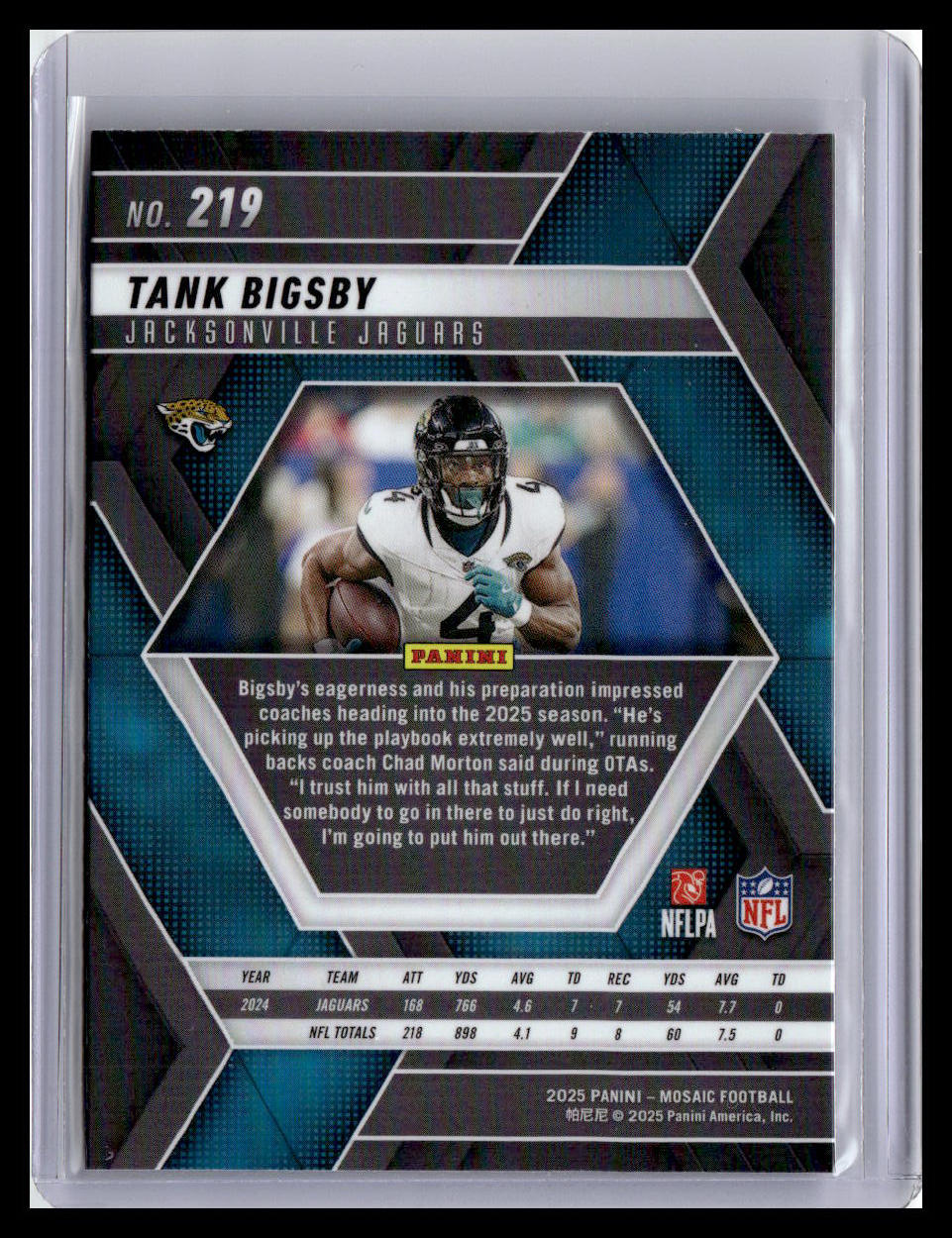 2025 Panini Mosaic #219 Tank Bigsby
