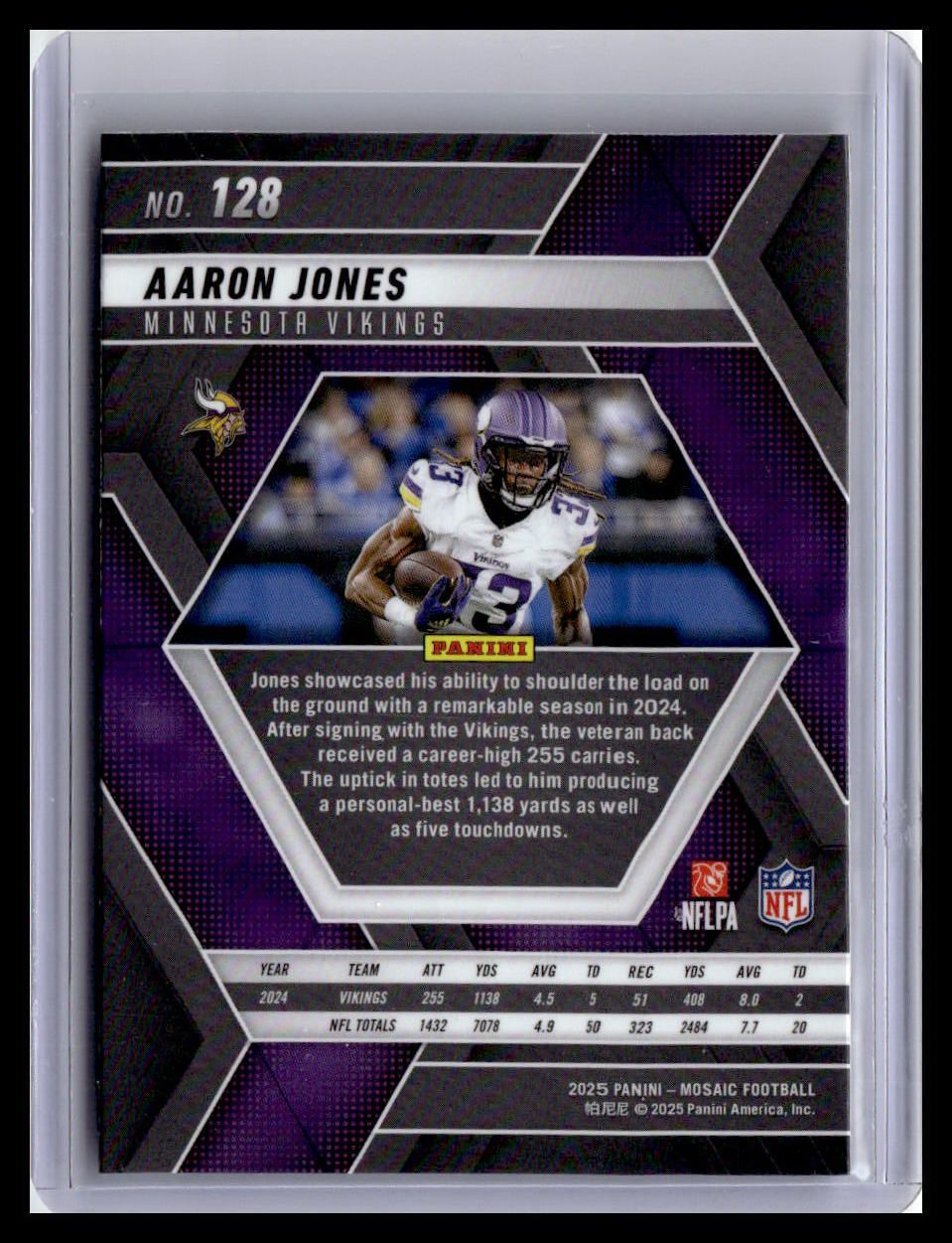 2025 Panini Mosaic #128 Aaron Jones