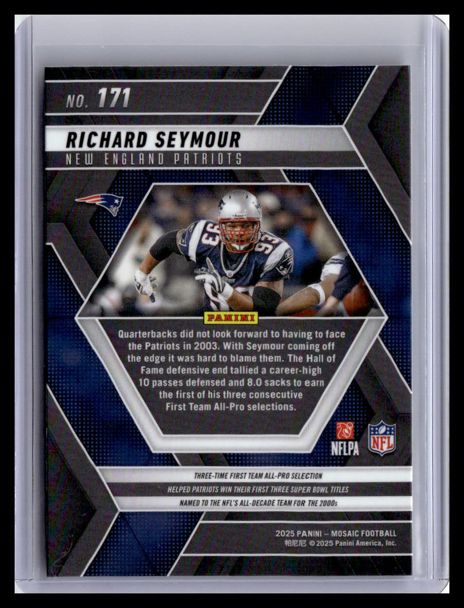 2025 Panini Mosaic #171 Richard Seymour