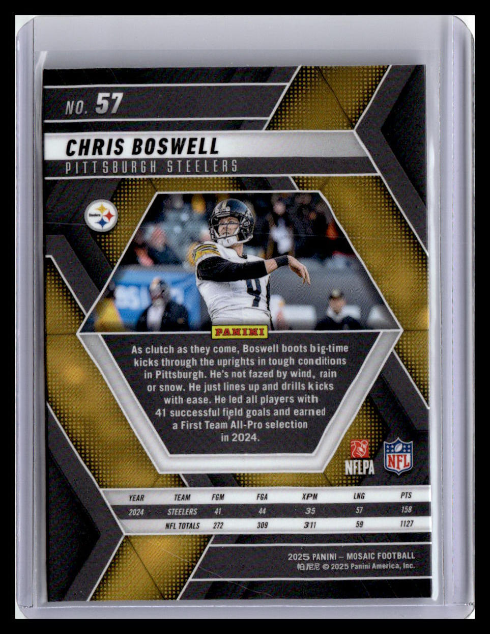 2025 Panini Mosaic #57 Chris Boswell