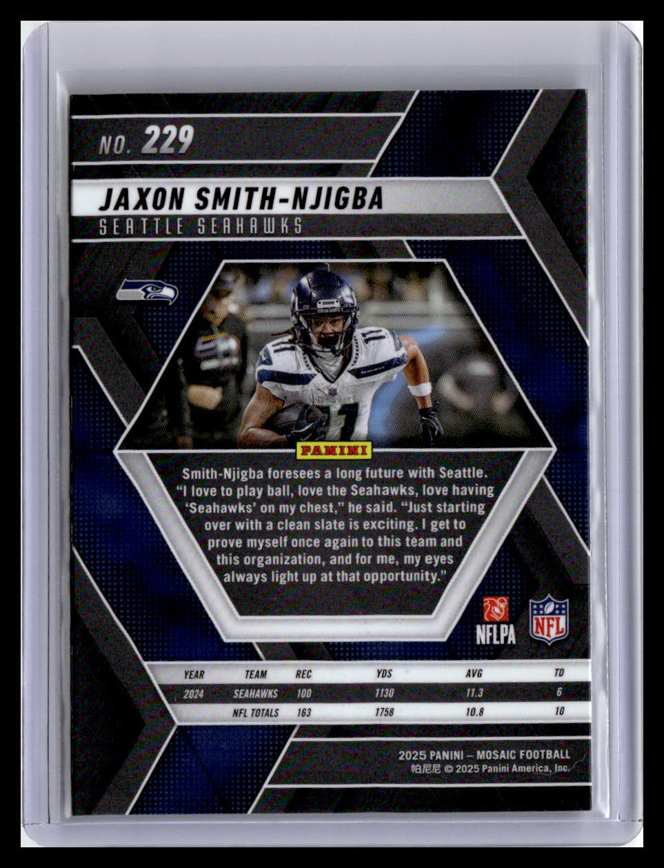 2025 Panini Mosaic #229 Jaxon Smith-Njigba