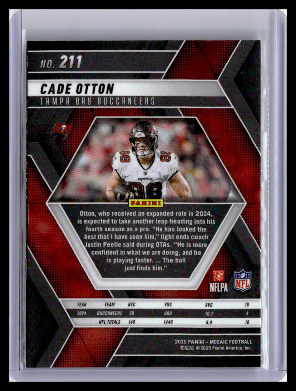 2025 Panini Mosaic #211 Cade Otton