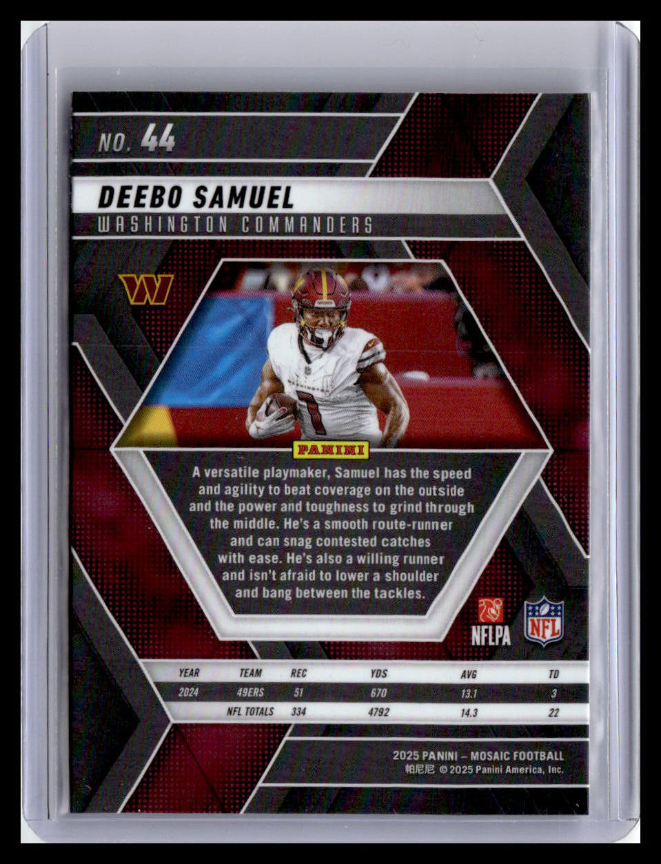 2025 Panini Mosaic #44 Deebo Samuel
