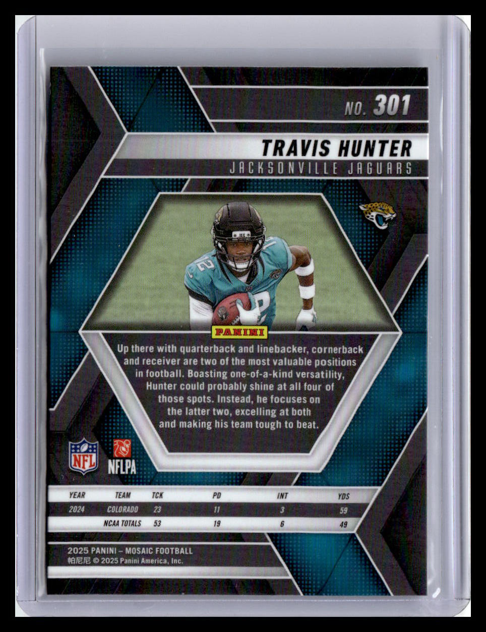 2025 Panini Mosaic #301 Travis Hunter Mosaic
