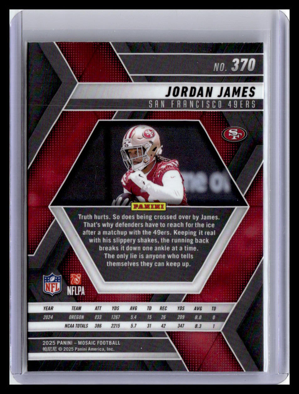 2025 Panini Mosaic #370 Jordan James