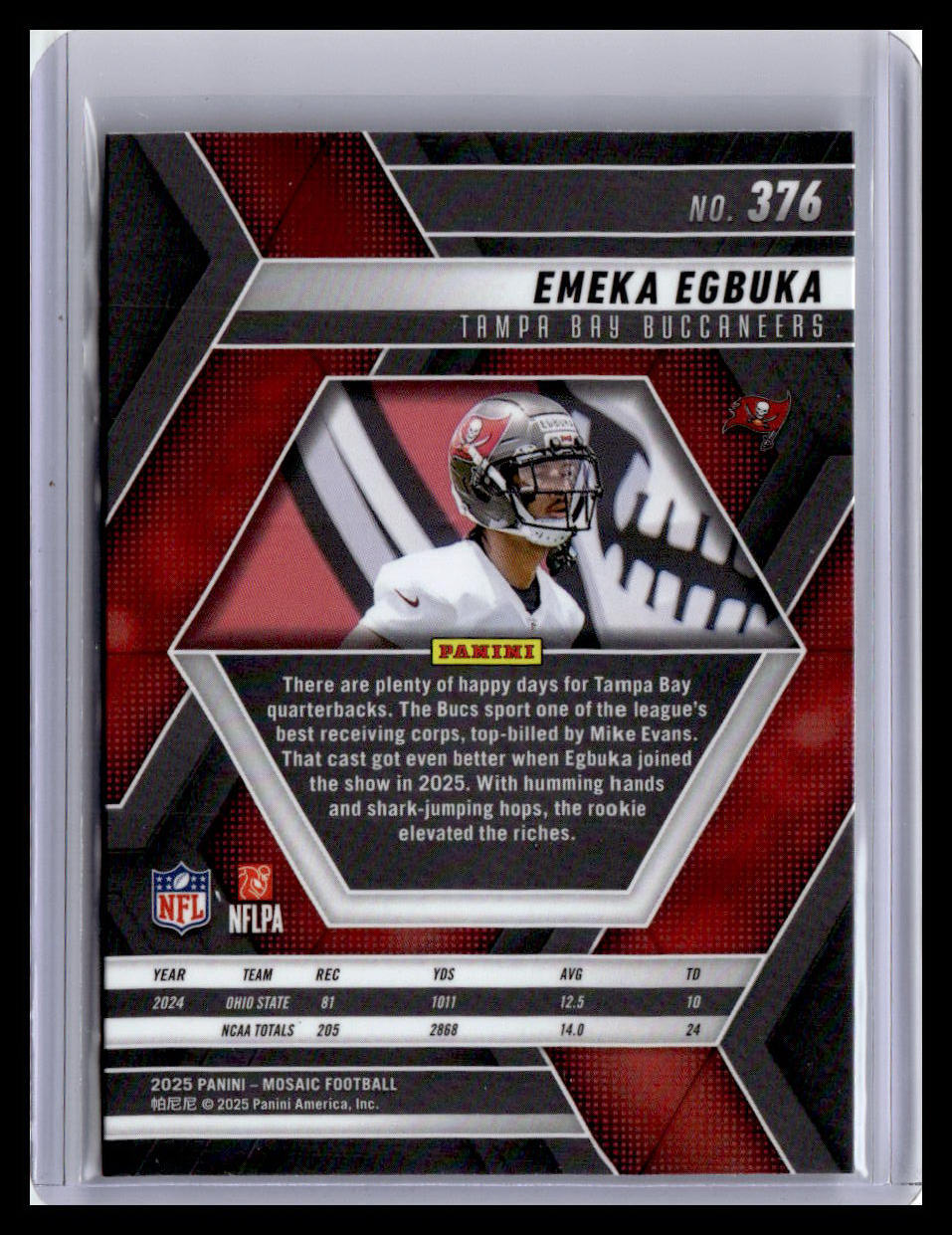 2025 Panini Mosaic #376 Emeka Egbuka