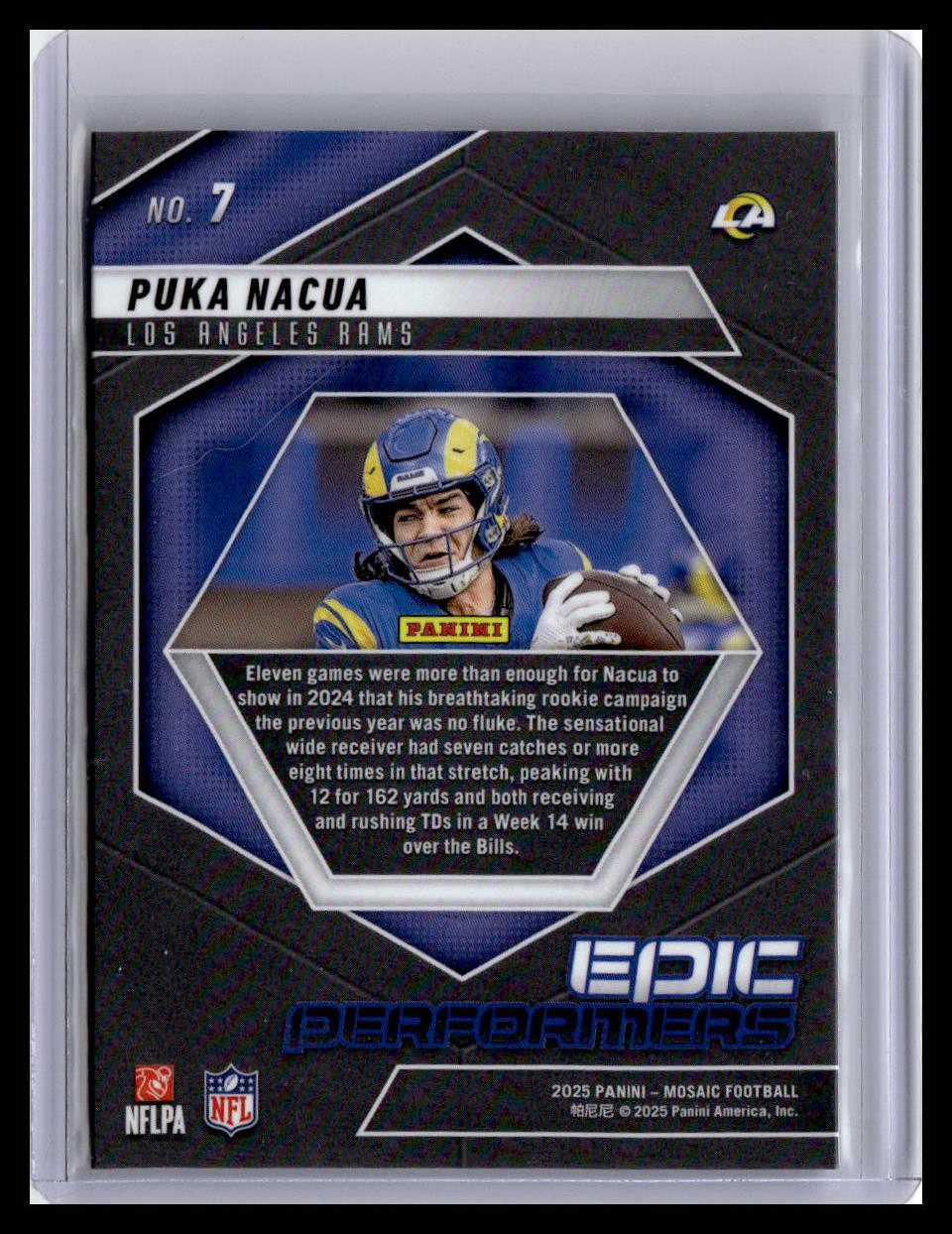 2025 Panini Mosaic #7 Puka Nacua Epic Performers