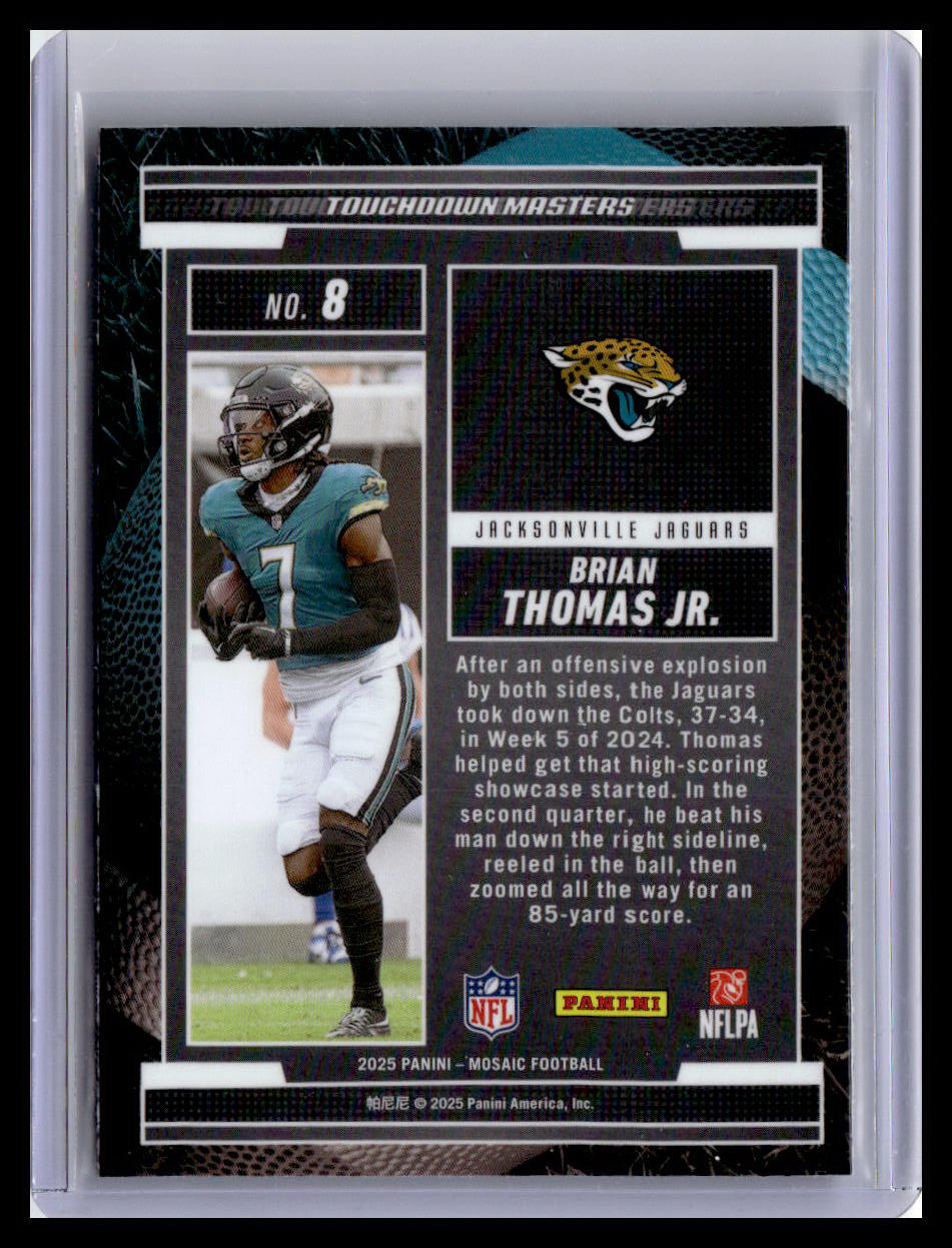 2025 Panini Mosaic #8 Brian Thomas Jr. Touchdown Masters