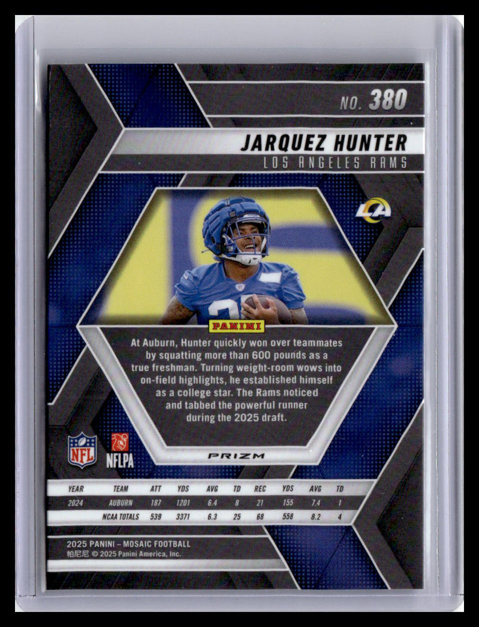 2025 Panini Mosaic #380 Jarquez Hunter Silver